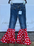 RED WHITE JEAN BELLS