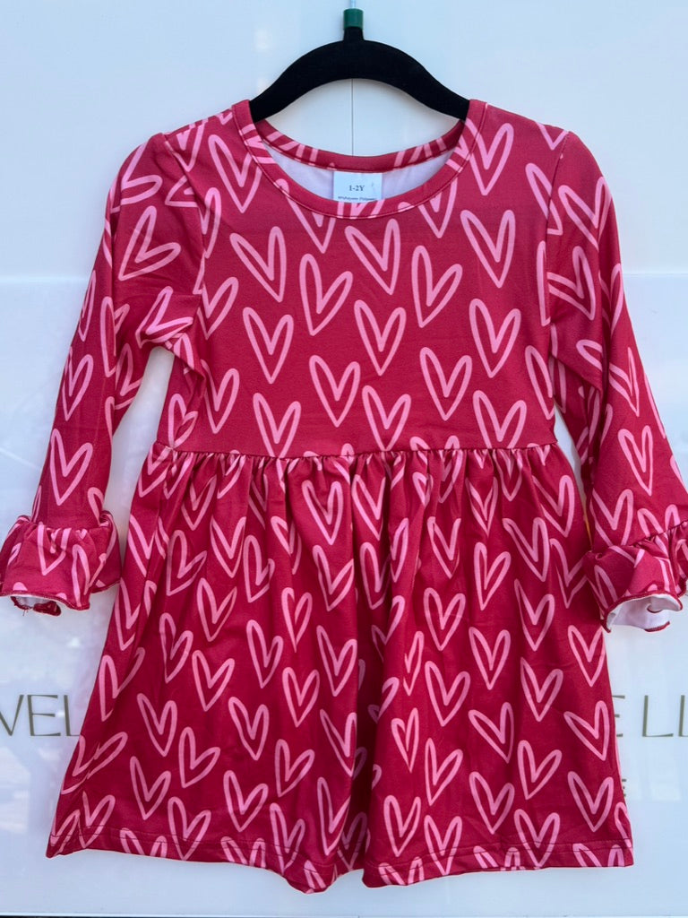 GIRLY GIRL HEART DRESS