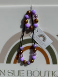 PURPLE GOLD NECKLACE SET