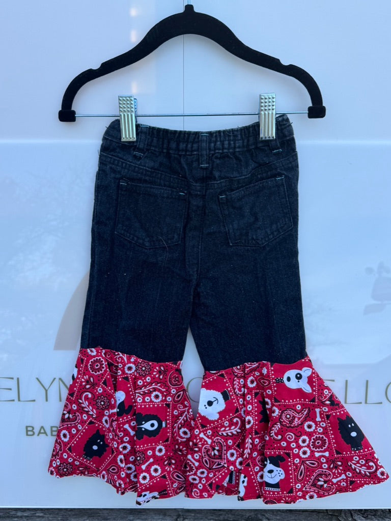PAISLEY DOG JEAN BELLS