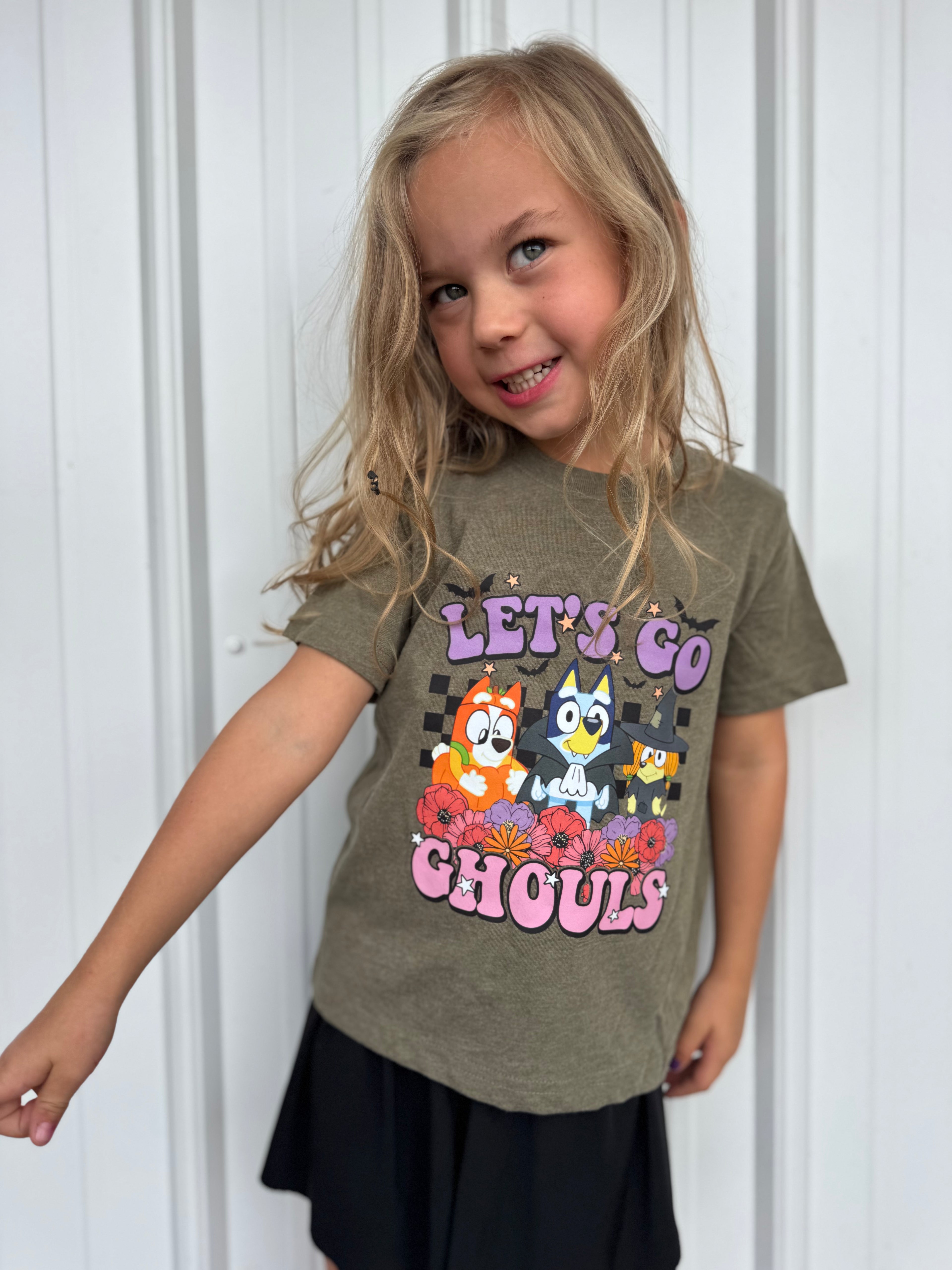 BLUEY LET'S GO GHOULS TEE
