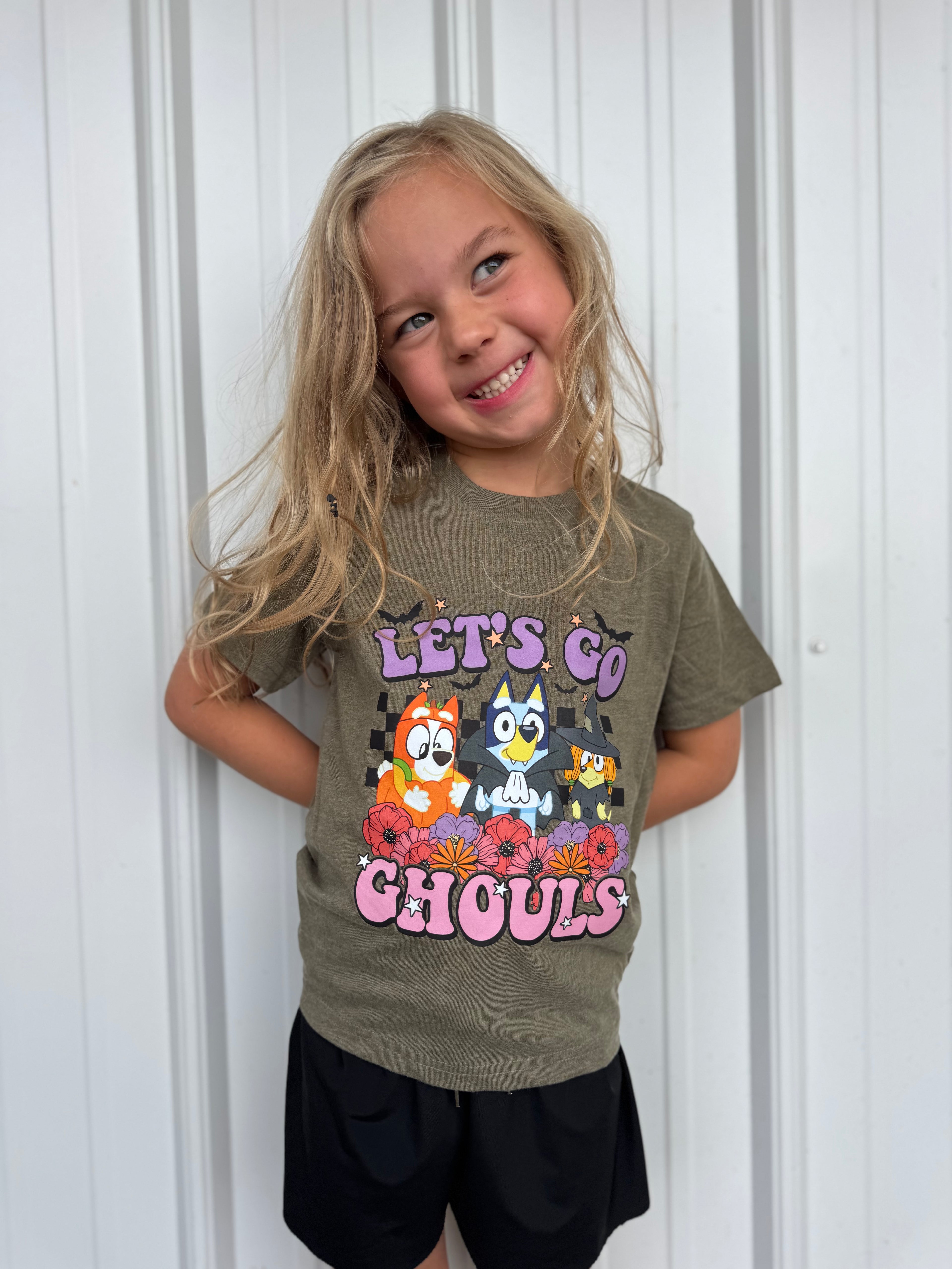 BLUEY LET'S GO GHOULS TEE